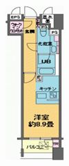 カスタリア銀座Ⅲの間取り画像