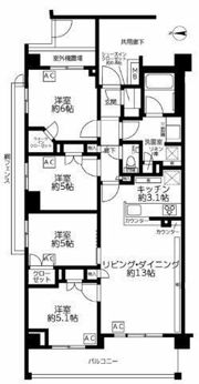 ザ・パークハウス上石神井レジデンスの間取り画像