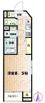 ミラコスタ高円寺の間取り画像