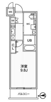 ALTERNA中野の間取り画像