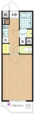 アリーチェ中野富士見町の間取り画像