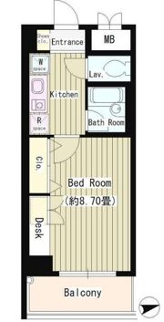 協和高輪マンションの間取り画像