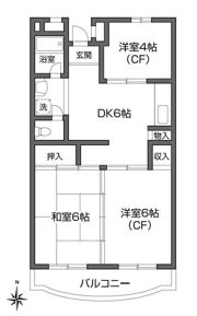 ファルム烏山の間取り画像