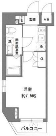 ラヴィータ新御徒町の間取り画像
