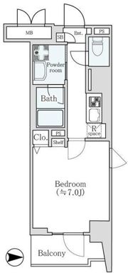 グランドレジデンス三鷹の間取り画像