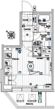 メイクスデザイン芝公園の間取り画像