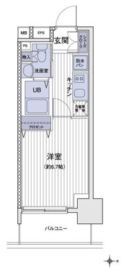 エスティメゾン大島の間取り画像