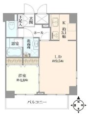 ガリシア浜松町の間取り画像