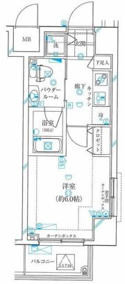 ガリシア浜松町の間取り画像
