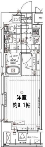 レガリス門前仲町パークサイドの間取り画像