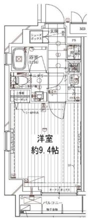 レガリス門前仲町パークサイドの間取り画像