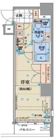 リヴシティ日本橋ネクステシアの間取り画像
