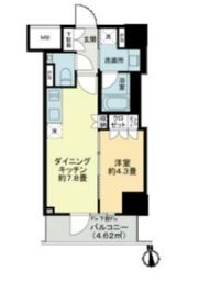 Brun Pilier日本橋の間取り画像