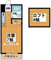 フラットハナタキの間取り画像