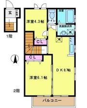カーサ池田の間取り画像