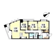 THEパームス代々木上原コスモテラスの間取り画像