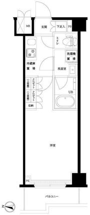 ルーブル武蔵小杉六番館の間取り画像