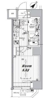 メイクスデザイン門前仲町グローブの間取り画像