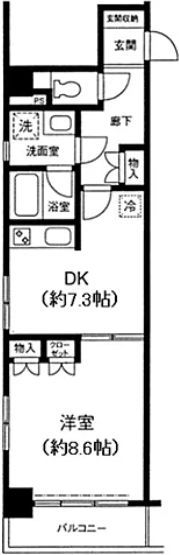 エクセレント三越前の間取り画像