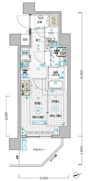 MAXIV CROSお花茶屋の間取り画像