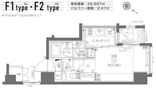 ZOOM月島の間取り画像