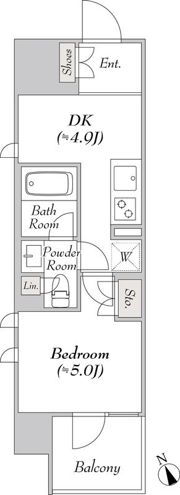 ウエリスアーバン水天宮前の間取り画像