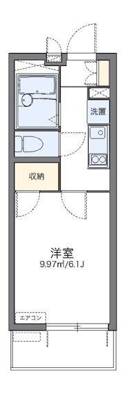 レオパレスラッキーの間取り画像