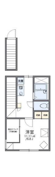 レオパレスジューンベリーの間取り画像