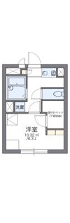 レオパレスクロスウィステリアの間取り画像