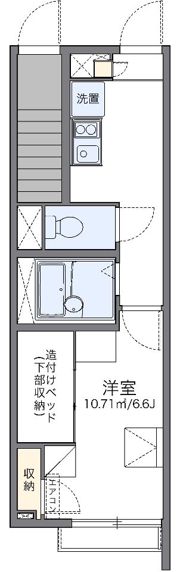 レオパレス谷中 髙野荘の間取り画像