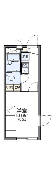 レオパレスウィステリア平井Ⅲの間取り画像