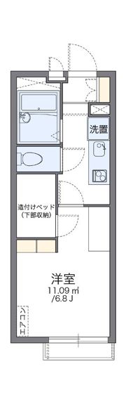 レオパレスアンソレイユの間取り画像