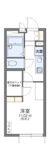 レオパレスアンソレイユの間取り画像