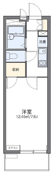レオパレスカルモⅡの間取り画像