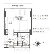 フロンティアレジデンスザタワー品川の間取り画像