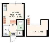 シャンブル東新宿の間取り画像