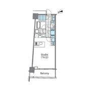 コンフォリア新宿イーストサイドタワーの間取り画像