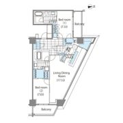 コンフォリア新宿イーストサイドタワーの間取り画像