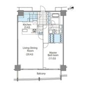 コンフォリア新宿イーストサイドタワーの間取り画像