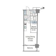 コンフォリア新宿イーストサイドタワーの間取り画像