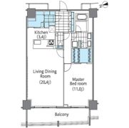 コンフォリア新宿イーストサイドタワーの間取り画像