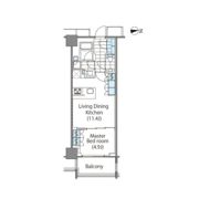 コンフォリア新宿イーストサイドタワーの間取り画像