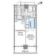 コンフォリア新宿イーストサイドタワーの間取り画像