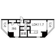 シーズンフラッツ蔵前清澄通りの間取り画像
