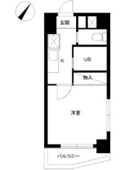 スカイコート日本橋浜町第2の間取り画像