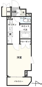 ルーブル多摩川八番館の間取り画像