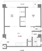 ノースメインビルの間取り画像