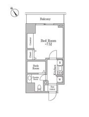 レジディア三宿の間取り画像