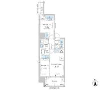 パークアクシス新御徒町Eastの間取り画像