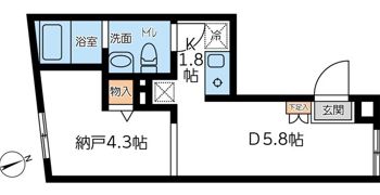 コンポジット早稲田の間取り画像